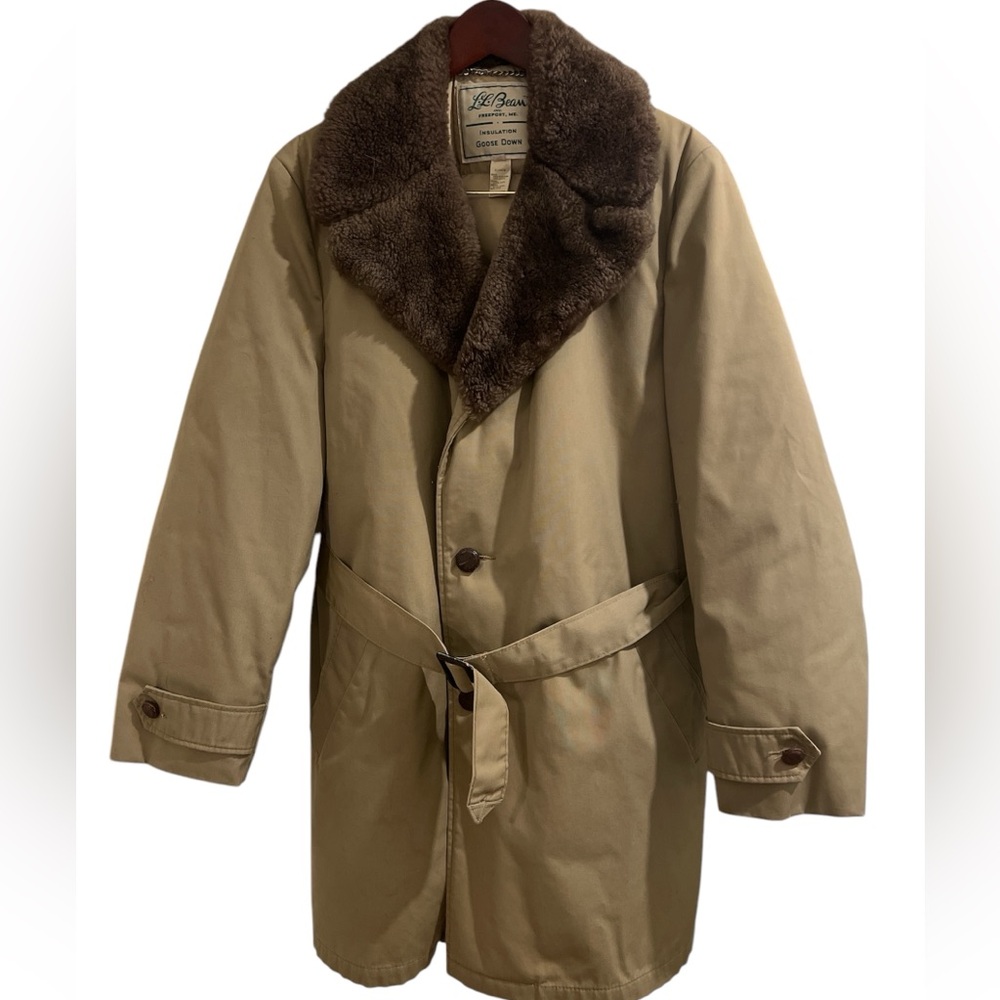 Vintage 1980s- LL Bean; Goose Down Jacket / Full Length / Size 40